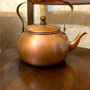 Vintage Copper Bachelor Teapot Kettle